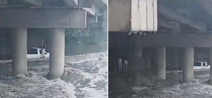 VIDEO: río Guaire al borde del colapso tras fuertes lluvias en Caracas