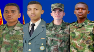 Farc asesinó a un teniente del Ejército colombiano y a otros tres soldados