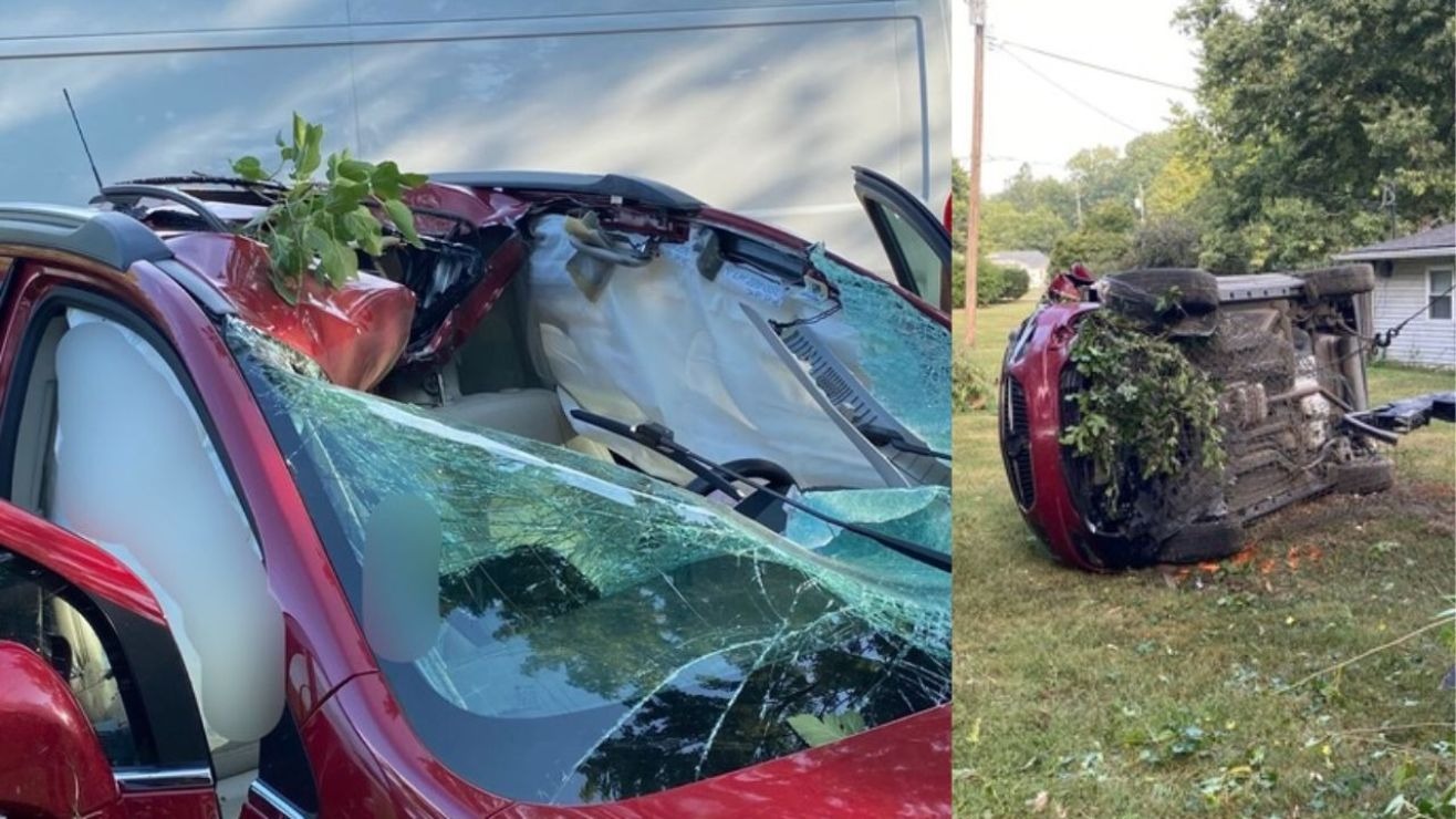 Tragedia en Indiana: neumático se estrelló contra su parabrisas en plena autopista y acabó con su vida