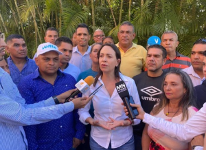 María Corina Machado denunció persecución del chavismo durante su visita en Monagas (VIDEO)