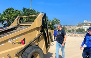Lechería incorpora nueva maquinaria para limpiar sus playas
