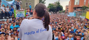 “El momento ha llegado” reiteró María Corina Machado en su visita a Maracay