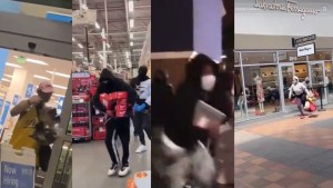 Impresionantes VIDEOS en EEUU: así se vive una batalla campal de robos en supermercados, tiendas y calles