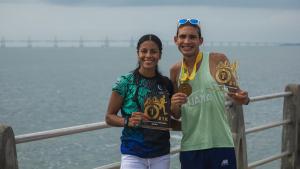 Los venezolanos Whinton Palma y María Garrido ganaron la Media Maratón de Maracaibo