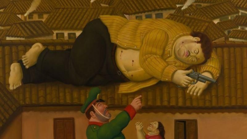 La historia detrás de los dos cuadros que pintó Fernando Botero sobre la muerte de Pablo Escobar