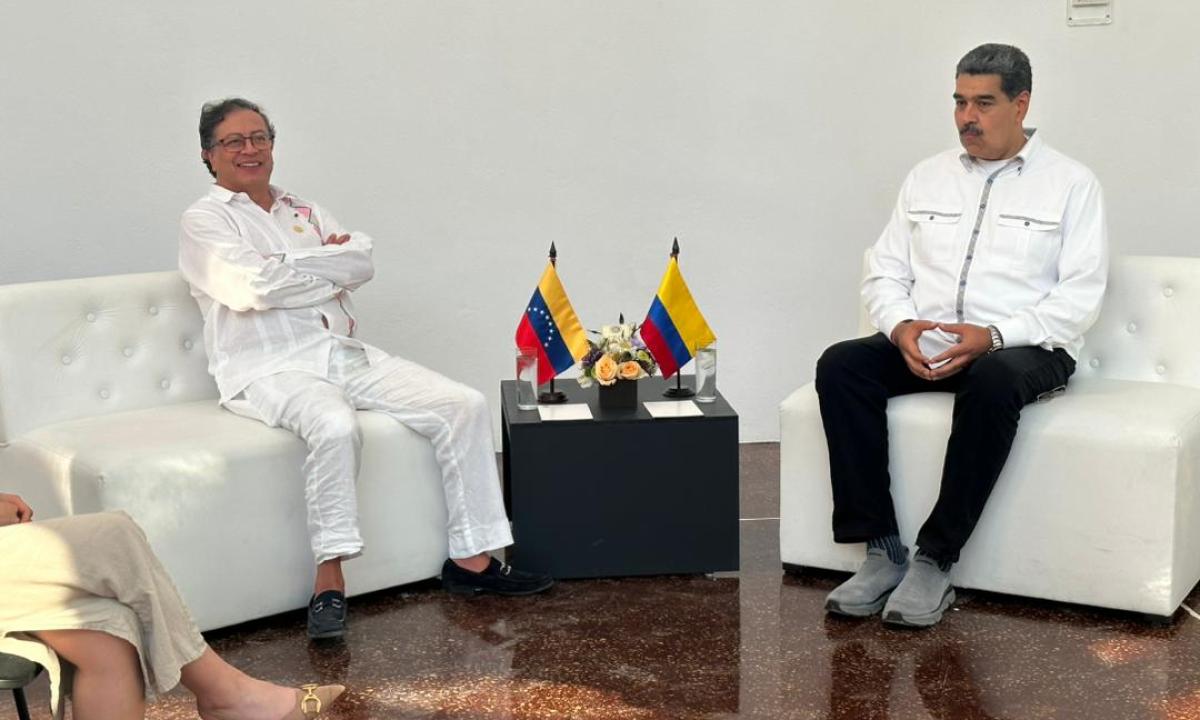 Petro se reunió con Maduro tras cumbre sobre migración en México (FOTOS)