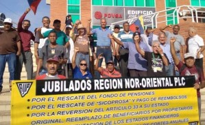 Jubilados de Pdvsa en Anzoátegui protestaron en reclamo de sus beneficios arrebatados