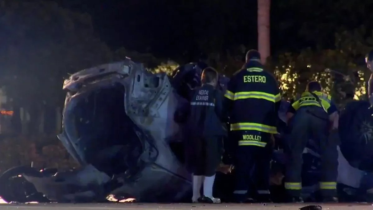 Tragedia en Florida: cinco muertos dejó explosión por el fuerte choque entre una moto y un vehículo