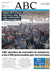 Portadas de la prensa internacional de este jueves 2 de noviembre de 2023