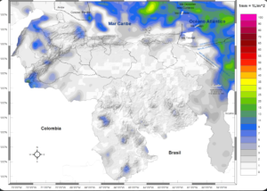 Inameh prevé nubosidad y lluvias en varios estados de Venezuela para este #3Nov