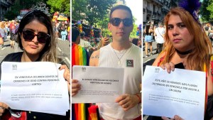 Migrantes visibilizaron en Buenos Aires la falta de derechos Lgbti en Venezuela (Fotos)