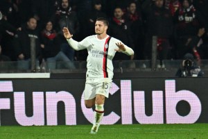 Luka Jovic rescató agónico empate para el Milan ante Salernitana