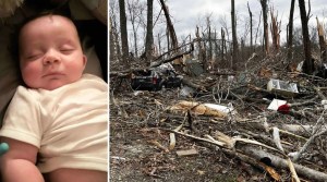 Bebé arrastrado por un tornado en Tennessee es encontrado vivo “por la gracia de Dios” en un lugar inusual