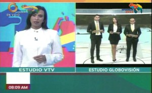 EN VIDEO: El inédito contacto entre anclas de VTV y Globovisión en plena cobertura del referendo por el Esequibo