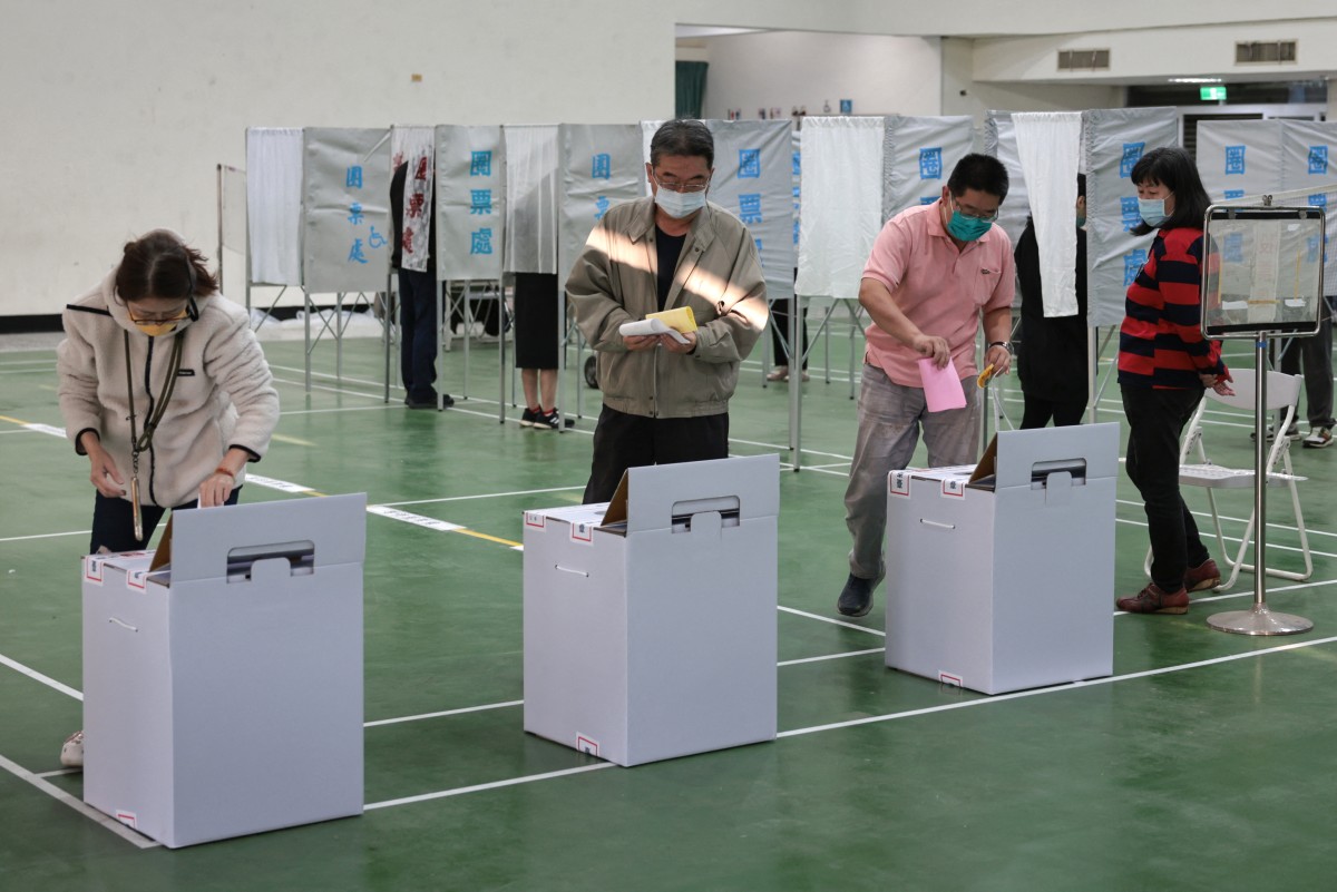 Abrieron centros de votación para comicios presidenciales y legislativos de Taiwán