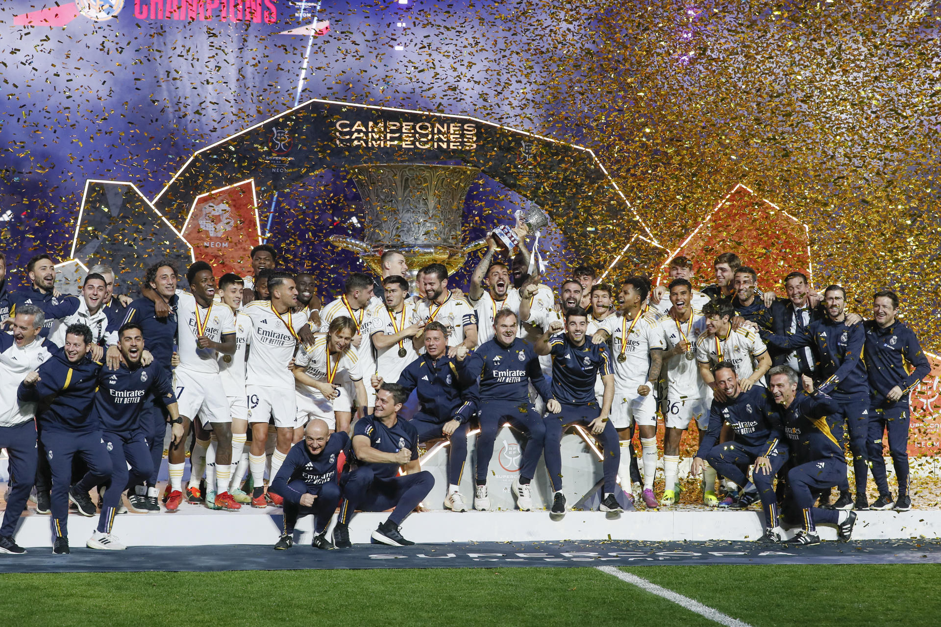 Real Madrid logró su decimotercera Supercopa de España (Historial)