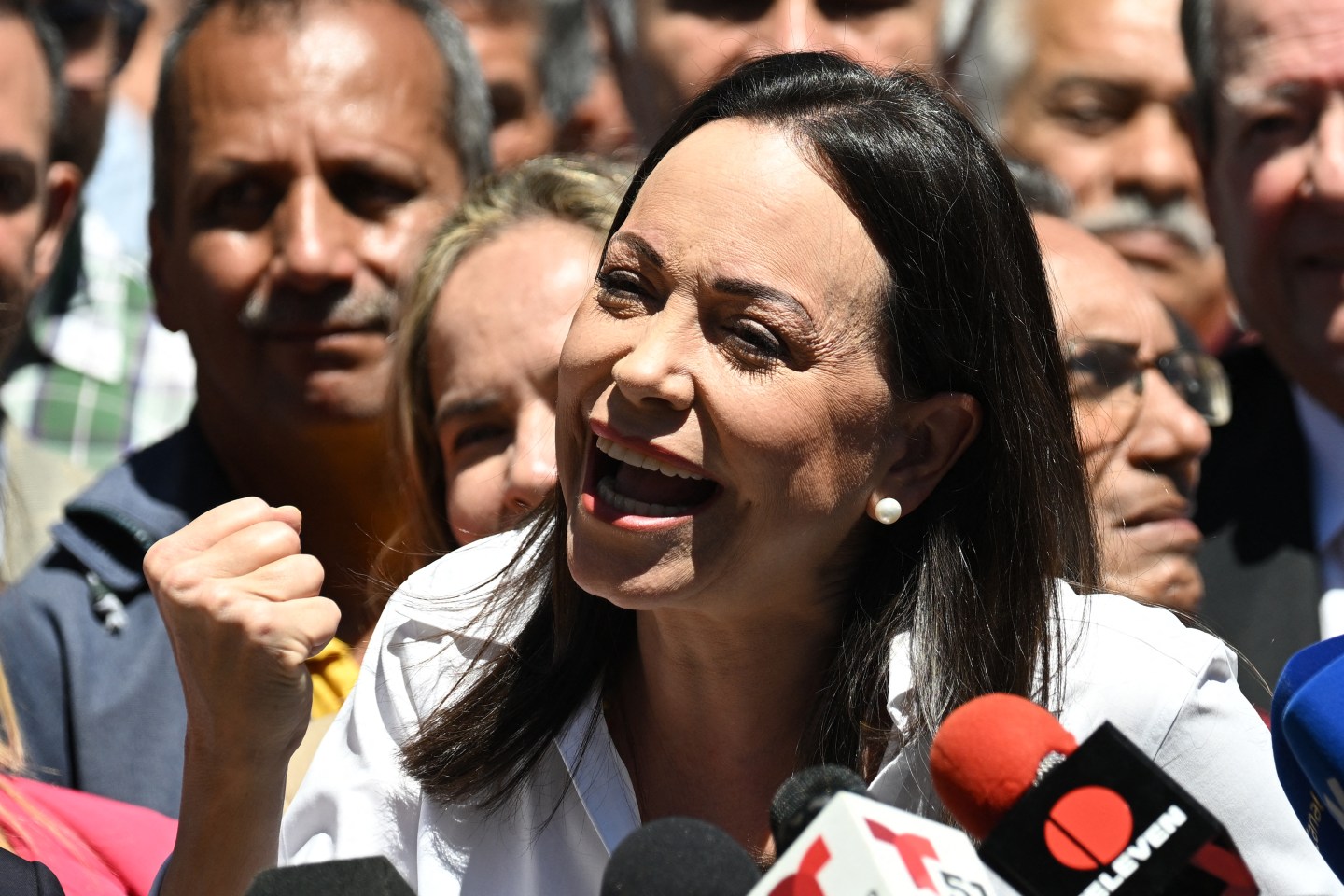 María Corina Machado celebra la designación de Edmundo González como candidato unitario