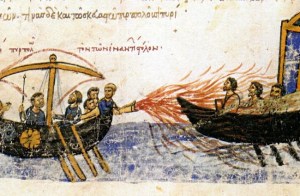 Fuego griego: el misterio de la llama que no se apaga con agua