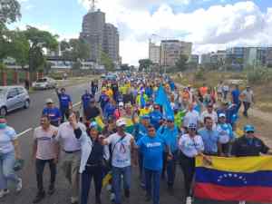 PJ Bolívar marchó para recuperar la libertad y el progreso