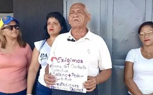 Docentes de Valle de la Pascua siguen en las calles exigiendo sueldos justos