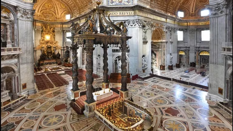 The Vatican is restoring the majestic 63-ton tomb of St. Peter