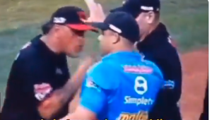 Insólito: Se filtra delicado video sobre discusión entre Henry Blanco y umpire que lo expulsó en la final de la Lvbp