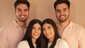 ¿Besos cruzados?, son parejas de gemelos “idénticos” y causaron furor en redes por revelar un detalle de la intimidad
