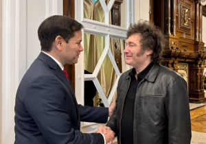 Javier Milei recibió en Buenos Aires al senador estadounidense Marco Rubio