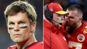 Tom Brady defendió el arrebato de Travis Kelce contra el entrenador de los Chiefs en el Super Bowl