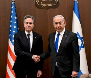 Blinken se reunió con Netanyahu en Jerusalén para avanzar en una tregua en la Franja de Gaza