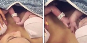 Momento emocionante captado en VIDEO: gemelas de EEUU se toman de la mano al nacer