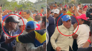 VIDEO: escoltas sudaron la gota gorda para que Maduro y “Cilita” pudieran llegar a pie a un mitin en Coro