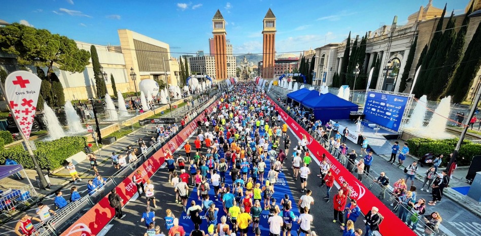Corredor cruzó la línea de meta en la maratón de Barcelona, pero terminó muerto