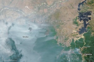 La Nasa detectó un número récord de incendios en Venezuela desde 2003