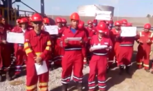 Trabajadores de Petrocedeño arrancaron protesta contra sus deplorables condiciones laborales (video)