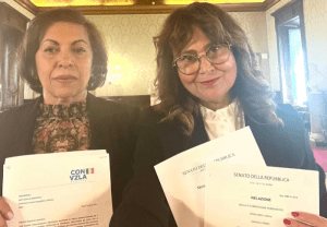 “Fuerte y contundente”: El Senado italiano expresó su apoyo a María Corina Machado (Imágenes)