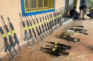 Madrugonazo contra célula del Tren de Aragua en La Tasajera dejó dos abatidos y más de 30 fusiles decomisados