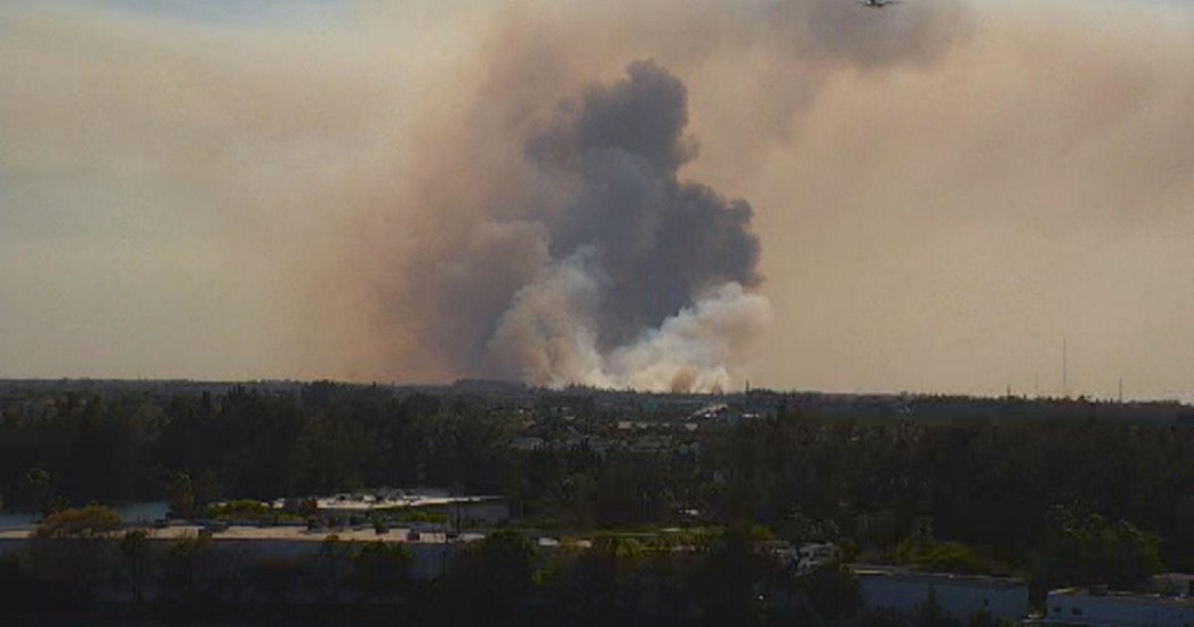 The Cause of a Huge Smoke Column in South Miami-Dade (VIDEO)