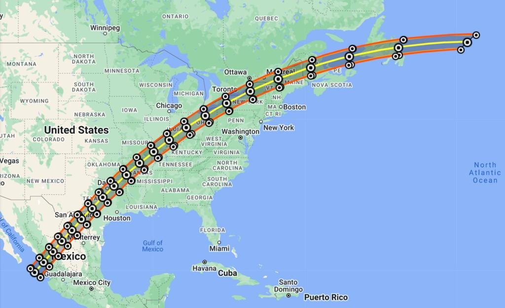 The path of the solar eclipse may change slightly, according to American experts