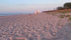 VIDEO: El increíble aterrizaje de emergencia de una aeronave en playa de Nueva York