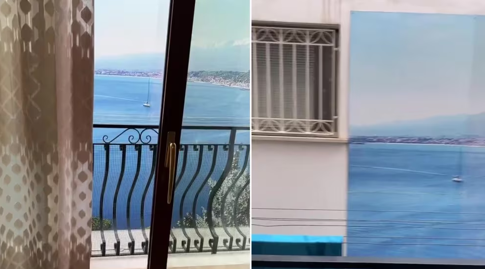 Turista alquiló habitación con “vista al mar” en Italia y acabó estafada de una forma indignante (VIDEO)