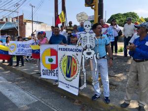 Trabajadores protestaron por salarios justos y una vida digna en Guárico