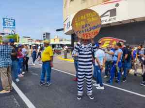 Trabajadores de Maracay se movilizaron para exigir reivindicaciones sociales y salariales
