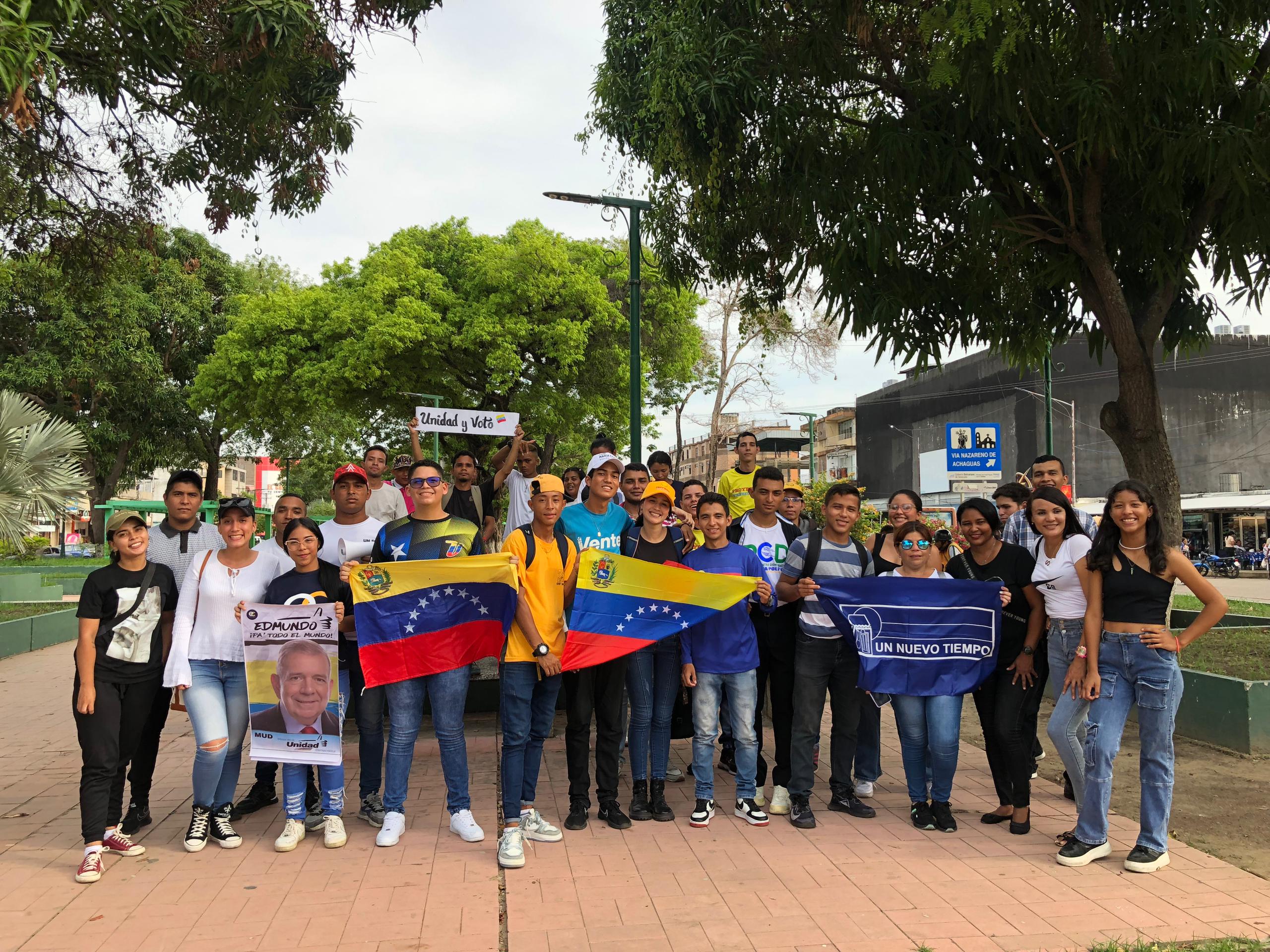 Comando de Jóvenes Con Vzla incentivan el voto a favor de Edmundo González en Apure