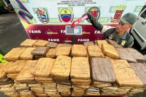 Se cayeron con los kilos en Táchira: Trasladaban en un carro diplomático casi 400 paquetes de drogas (VIDEO)